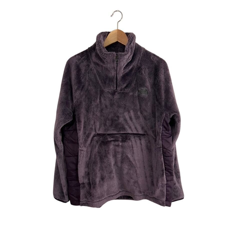 The North Face Women’s Osito Sport Hybrid 1/4 Zip Fleece Pullover Purple Size XL